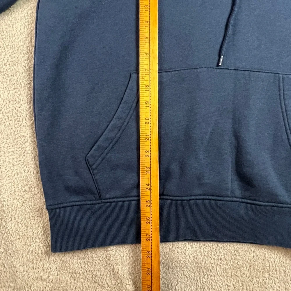 True Religion Hoodie Mens Medium Blue Horseshoe‎ Logo Pullover Sweatshirt